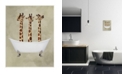 Stupell Industries Natural Palette Three Giraffe Necks in a Claw Foot Bathtub Wall Plaque Art Collection by Coco De Paris